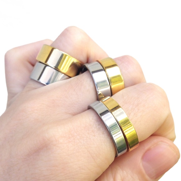 Stainless Steel Band Rings - Picture 4 of 4